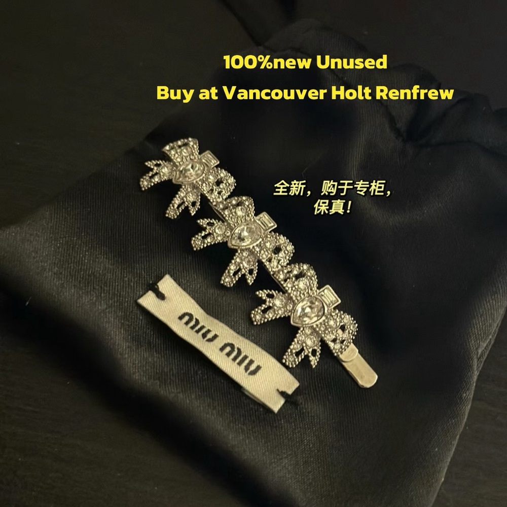 MIU MIU Crystal-embellished barrette
